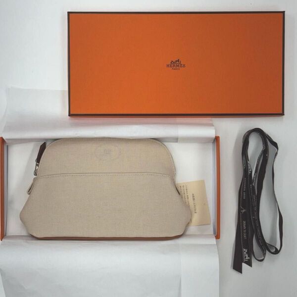 新品未使用 HERMES エルメス ポーチ 15《ボリード》 ミニ ナチュラル