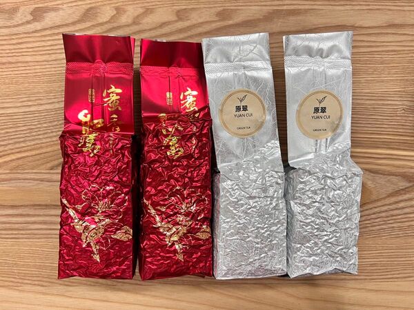 台湾茶 蜜香紅茶75gx2 綠茶 原翠綠茶75gx2