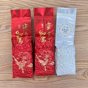 台湾茶 蜜香紅茶(75gx2)四季春茶(150g)