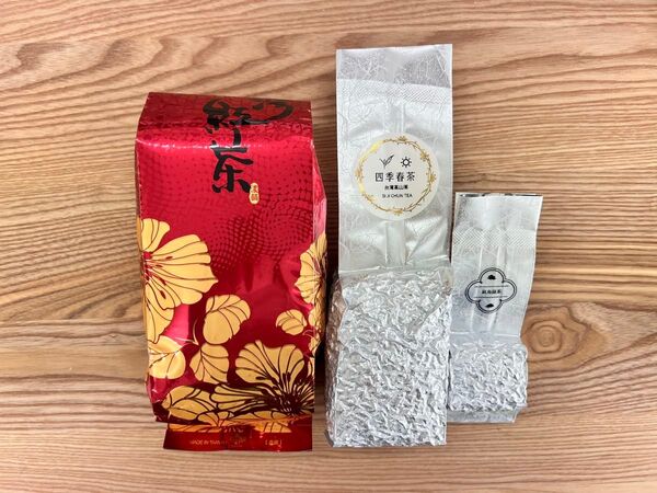 おすすめ 台湾茶 高山紅茶75g 四季春茶150g 紅烏龍茶25g