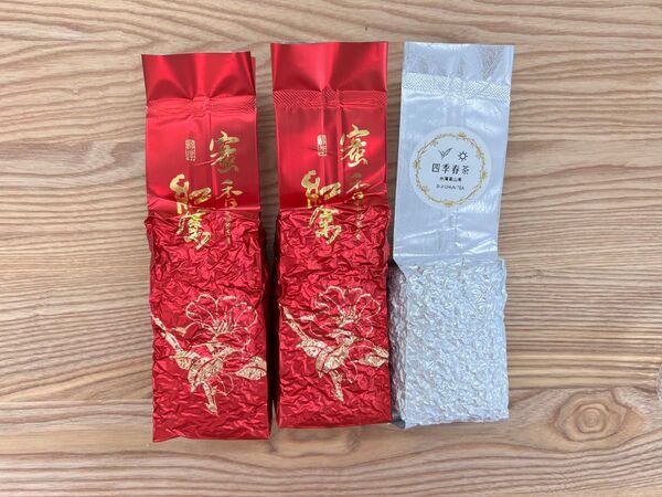 台湾茶 蜜香紅茶75gx2 四季春茶150g (在庫はわずかです。)