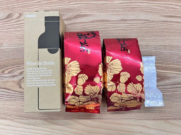 台湾茶 高山紅茶75gx2 紅烏龍茶18g Filter-in Bottle300ml