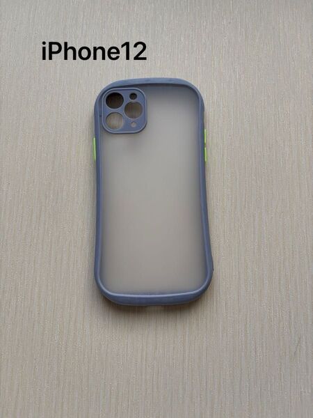iPhone12 スマホケース グレー ソフトケース