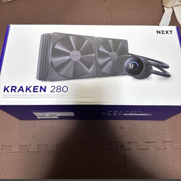 使用極短 NZXT Kraken 280 動作確認済 美品 簡易水冷クーラー