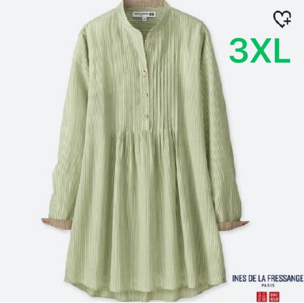 UNIQLO×イネス コットンローンチュニック 長袖 3XL
