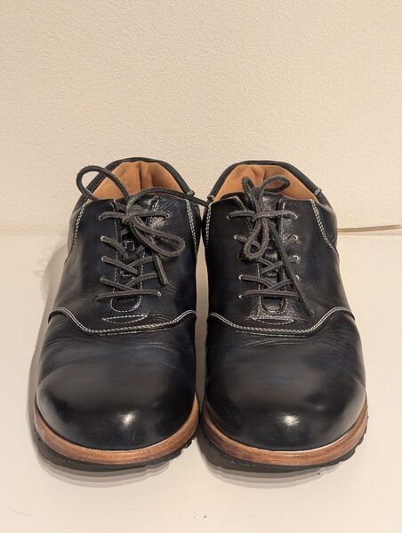 MOTORATORY HAND-DYEING LEATHER SNEAKER #7041 LEATHER&SILVER MOTO