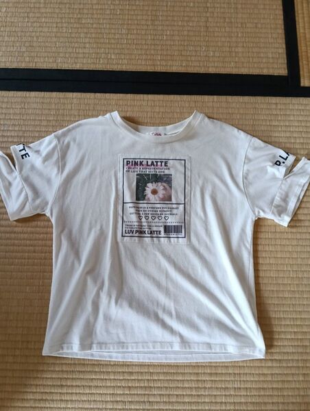 160 PINK LATTE 半袖Tシャツ ホワイト レディース