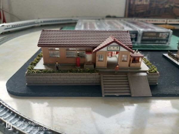 TOMIX Nゲージ 井中駅舎、プラットフォーム、人形フィギュア12体