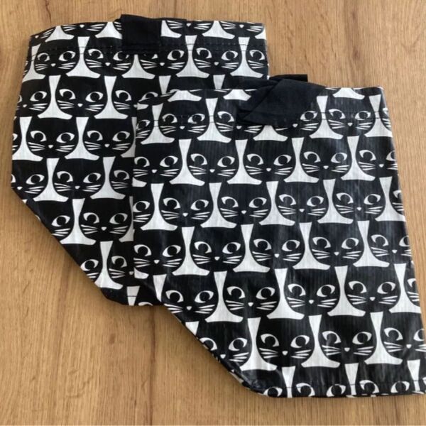 IKEA エコバッグ 2枚 ねこ