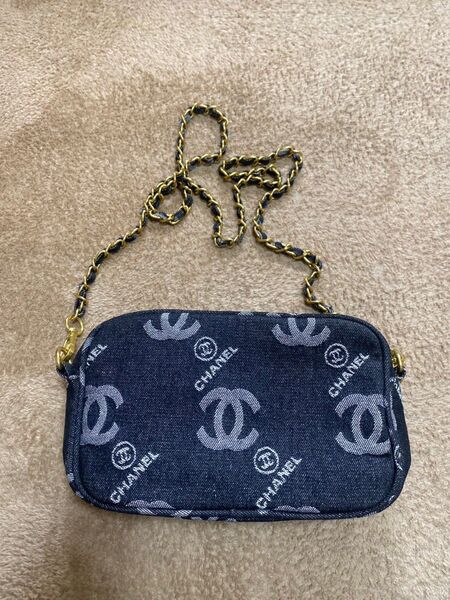 CHANEL シャネル ミニショルダーバッグ デニム ヴィンテージ ノベルティ