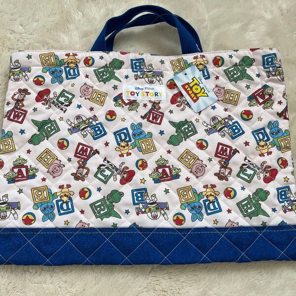 新品トイストーリーキルトレッスンバッグ