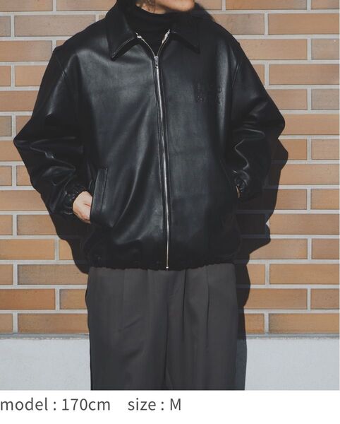 “LEATHER 50’S JACKET (TYPE-2)” M size color : BLACK 24S ワコマリア