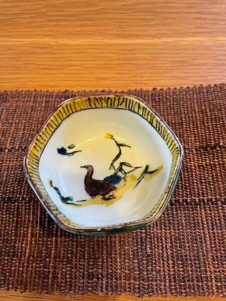 九谷焼 吉田屋 小鳥 盃
