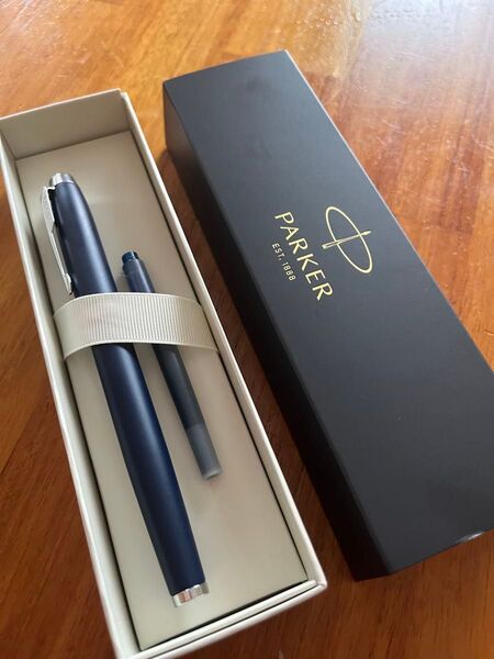 PARKER パーカー 高級万年筆 F 細字 IM コアライン ロイヤルブルーCT 1975597 両用式 正規輸入品