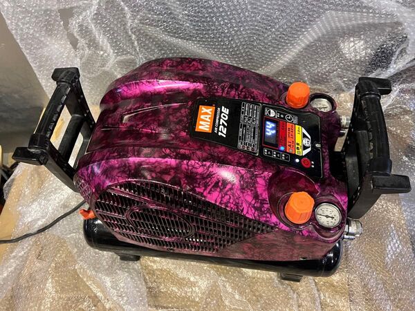 良品 低騒音マックス★高圧専用エアコンプレッサー★AK-HH1270E 限定色