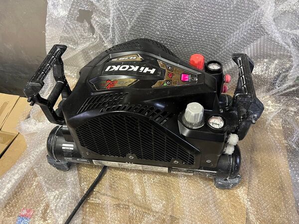 良品HIKOKI低騒音EC1445H3改 高圧 常圧エアーコンプレッサー