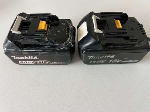 中古 マキタ バッテリーBL1860B Li-ion makita 18V 6Ah 2個セット 充電回数19回 62回
