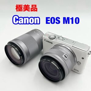 美品 Canon EOS M10 ダブルレンズキット ホワイト