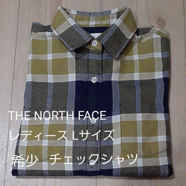 THE NORTH FACE NRW61606 チェックシャツ ネルシャツ シャツ レディースLサイズ