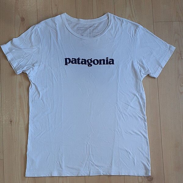 patagonia パタゴニア ロゴTシャツ 白 ホワイト Lサイズ