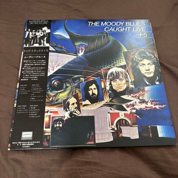 【見本盤/帯付き2LP】MOODY BLUES/CAUGHT LIVE +5