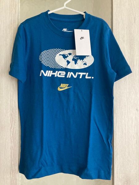 NIKE INTL. Tシャツ 新品タグ付き ブルー ナイキTシャツ160㎝