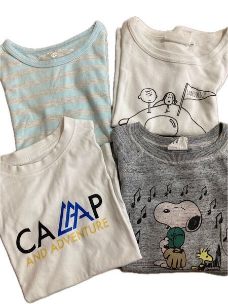 男の子Tシャツ 110 120まとめ売り 子供服 トップス 4点セット
