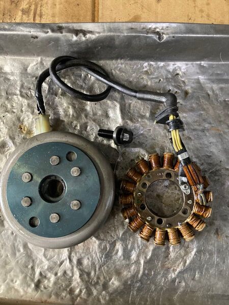 VT250 スパーダ ジェネレータ フライホイールセット VTR250 にいれると軽量フライホイール フルパワー化