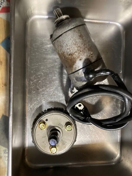 VT250スパーダ ワンウェイクラッチ と セルモーター セット