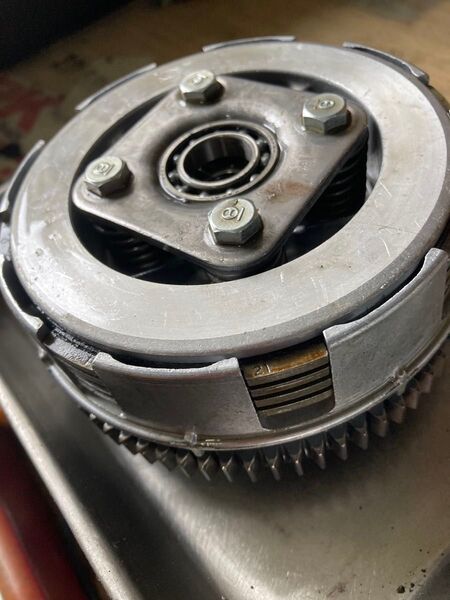美品 NSR50 純正4枚 クラッチASSY NS50F NS-1 MBX50 フリマ出品中 廃盤 後期リテーナー付