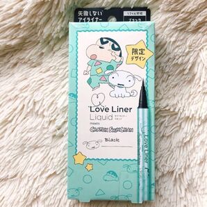 LoveLiner ラブライナー リキッドアイライナー ブラック 限定デザイン クレヨンしんちゃん ヘアゴム付き