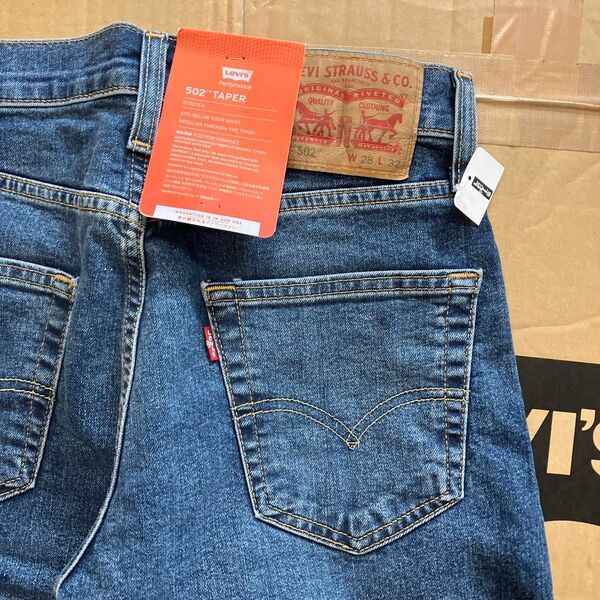 新品 Levi's 502 テーパードジーンズ warm W28 L32