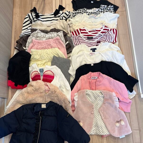 22着 80〜90サイズベビー服 女の子 まとめ売り