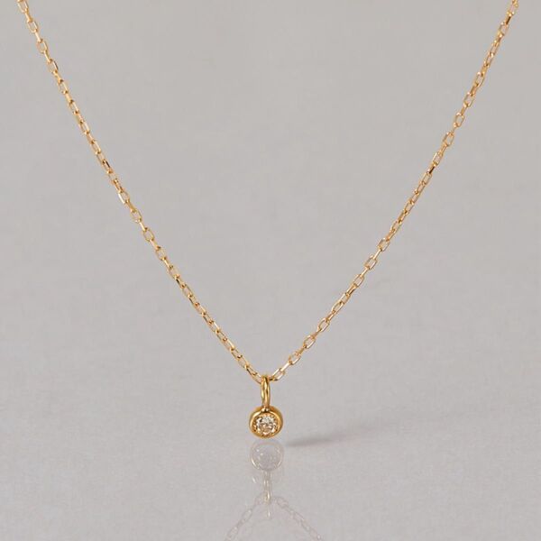 les bonbon K10 diamond necklace / ダイヤモンド ネックレス ゴールド ルボンボン