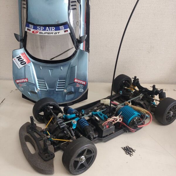 タミヤ TA05IFSツーリングカーシャーシオプション装備、メカ、NSXボディ付き