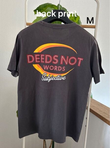 WEGO Tシャツ 半袖 Mサイズ チャコールグレー プリントTシャツ レディース