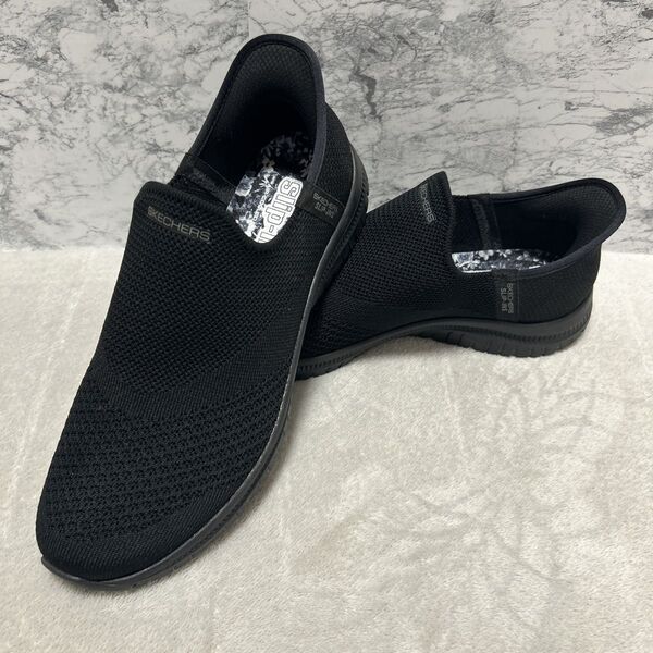 【新品】スケッチャーズSKECHERS Hands Free Slip-Ins スリッポン 黒 スリップインズ スニーカー