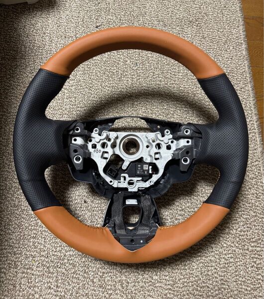 リメイク品 40ヴェルファイア(アルファード)純正ハンドル レザー張替済
