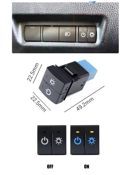 トヨタ スイッチ C-TYPE 5種類 カムリ/カローラ/50RAV4/90ヴォクシー/40アルファード/ランクル250など