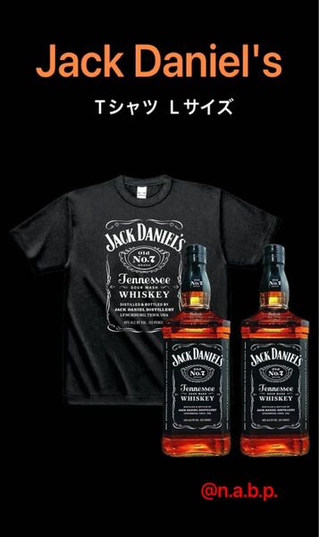 ジャックダニエル Jack Daniel's オリジナル ラベルロゴ Tシャツ ブラック Lサイズ 非売品