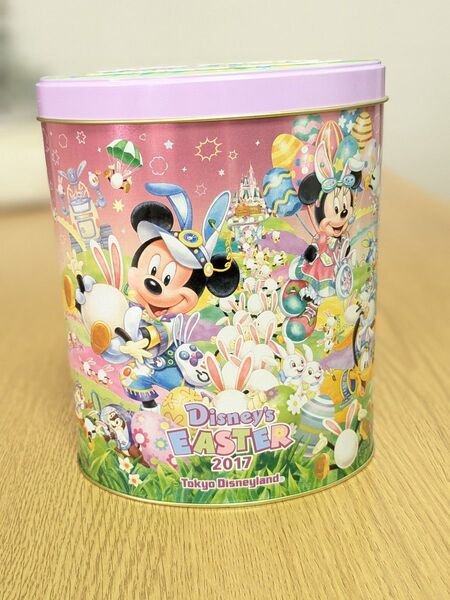 ディズニー イースター 2017 缶 スーベニア 空き容器 お菓子の空き缶