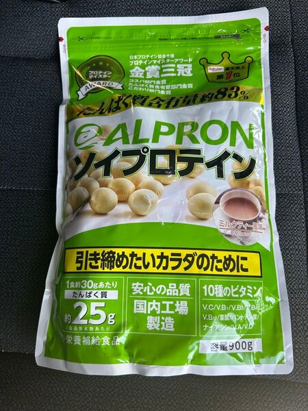 アルプロン ソイプロテイン ミルクティー風味 900g