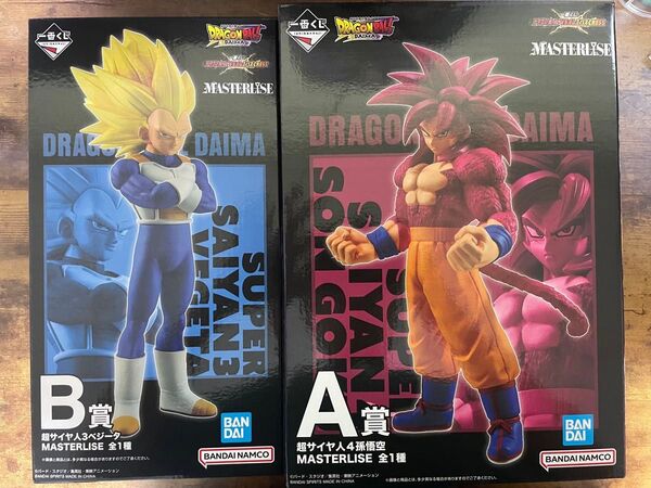 【新品未開封品】一番くじ ドラゴンボール VSオムニバスCROSS A賞、B賞、MASTERLISE フィギュア 2体セット