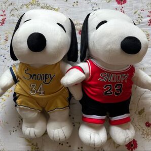 スヌーピー 大きいぬいぐるみ・PEANUTS2体セット6月14日まで。