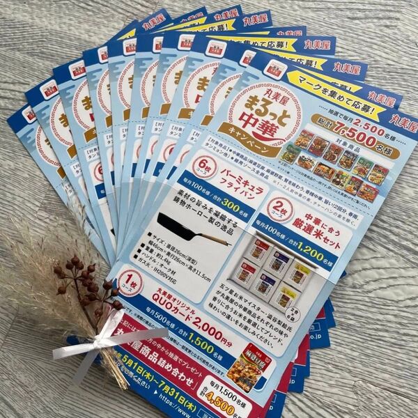 丸美屋 まるっと中華キャンペーン応募ハガキ& 応募マーク マークを集めて応募!懸賞応募