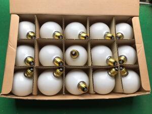 【FW】60* 新品未使用電球セットＤ　ＴＯＫＩ　ホワイトボール(サイン用)　110Ｖ　10Ｗ 間接照明　白熱電球　インテリア　ランプ　レトロ