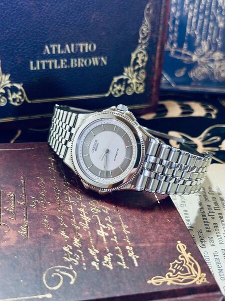 CREDOR セイコー SEIKO クレドール キネティック 4M71-0A30 オートクォーツ メンズ SS 18KT