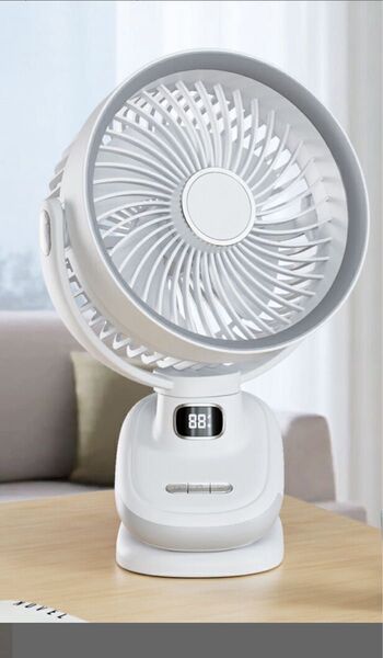扇風機 クリップ 12H連続稼働 DCモーター 大風量 サーキュレーター 卓上