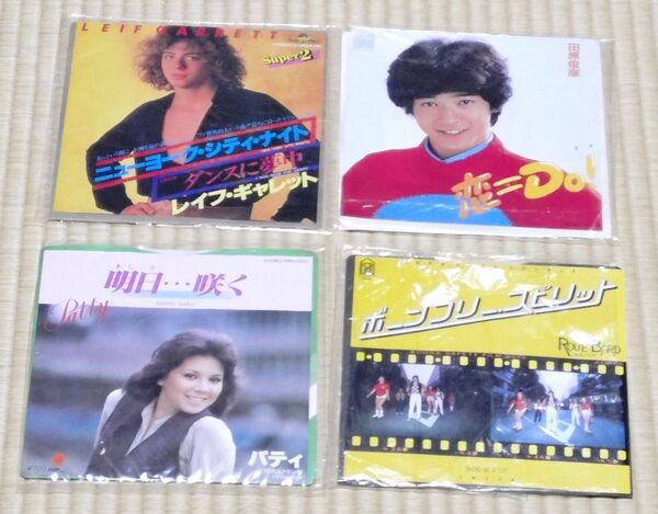 レイフギャレット、田原俊彦、パティ、ロブバード4枚セット レコード EP シングル まとめ売り