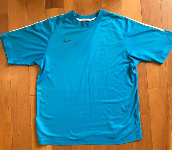 NIKE ナイキ Tシャツ Lサイズ 青 ブルー DRY FIT ポリエステル100% 半袖